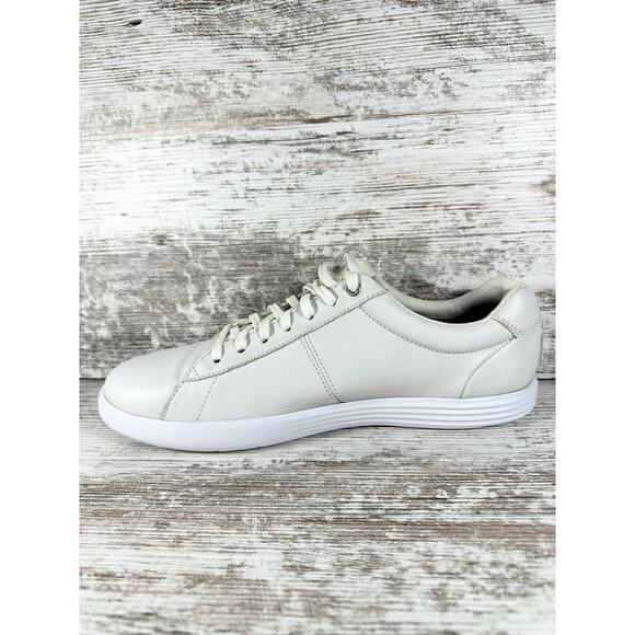 Men's Cole Haan Reagan Grand Oxford Leather Sneakers White Sz 8.5M - Picture 3 of 10